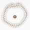 The Bead Chest Natural 10mm Wooden Beads in White for Jewelry Making – Round Loose Wood Spacer Beads I Approximately 40 Beads